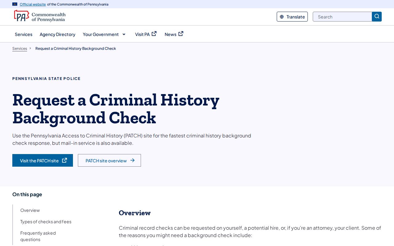 Wayne County sex offender lookup compared with PSP criminal history scope